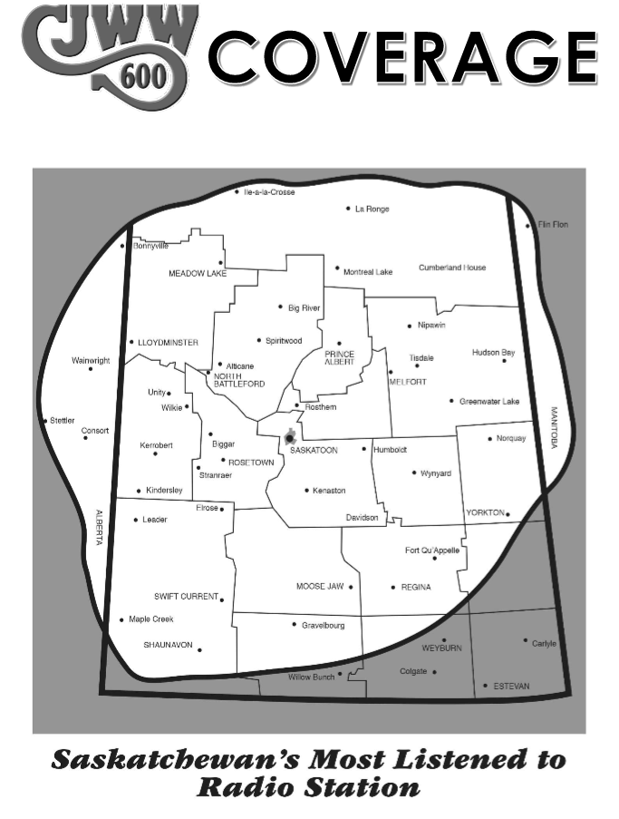 CJWW Coverage Map CJWW Coverage Map